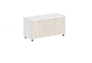 Тумба сервисная с 3-мя ящиками Sigma SG.621.WH.OL.M Белый Дуб светлый Тумба сервисная с 3-мя ящиками Sigma SG.621.WH.OL.M Белый Дуб светлый