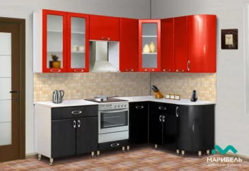 КУХОННЫЙ ГАРНИТУР «МЫЛО 128» 2,4 х 1,5 м 23166