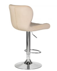 Стул барный ДОБРИН БАРНЙ (бежевый велюр (МДЖ9-10)) 2 шт / DOBRIN BARNY (MJ9-10))