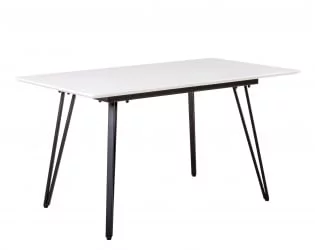Стол раздвижной Диего 120-160 Белый