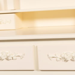 Туалетный стол Secret De Maison ARNO ( mod. HX18-263 ) дерево павловния, мдф, 75х40х141см, butter white (слоновая кость)