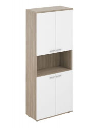 Шкаф высокий с нишей Sigma SG.861.OD.WH.WH Дуб темный Белый Шкаф высокий с нишей Sigma SG.861.OD.WH.WH Дуб темный Белый