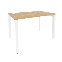 Стол рабочий на П-образном м/к ОНИКС О.МП-СП-2.7 Тиквуд Светлый/Белый / ONIX O.MP-SP-2.7