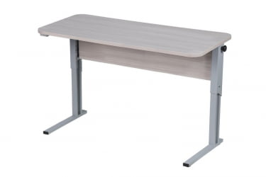 Парта двухместная (рост 3-7) эргономичная Клен Танзау/Металл Серый