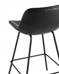 Стул полубарный Деймон (ПБ) экокожа Черный