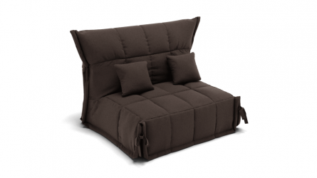 Диван Джаз 1600 (ЗР) Цвет фасада: Коричневый; Тип: Прямой; Материал фасада: Металл/Велюр