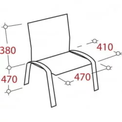 Стул ZP_UP_EChair Rio ИЗО чёрн пластик красный 573679