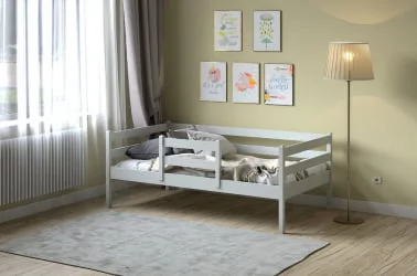 Детская кровать от 3 до 7 лет RooRoom VK-11с Серая
