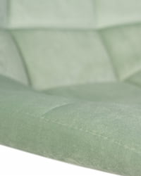 Стул барный ДОБРИН ТАИЛОР ВХИТЕ (пудрово-мятный велюр (МДЖ9-87)) 2 шт / DOBRIN TAILOR WHITE (MJ9-87))