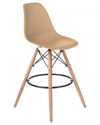 Стул барный ДОБРИН ДСВ БАР (ножки светлый бук, цвет сиденья бежевый (ГР-03)) 2 шт / DOBRIN DSW BAR (GR-03))