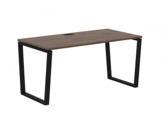 Стол письменный ЕДИС ЕВСТ 1580 Дуб Денвер темный Черный / EDIS EVST