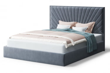 Кровать Леона, 2000кс1800 мм, серый / 2000x1800