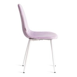 Стул для кухни BREEZE (mod. JSC-58) Велюр/металл , 44 х 53 х 86 см, Lavender (лавандовый) HLR26 / белый