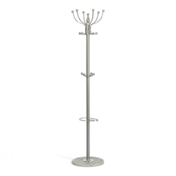 Вешалка Bara (mod. GH-8606) металл/хром/мрамор, 37 x 37 x 175 см, white (белый) / grey (серый)