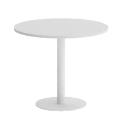 Стол журнальный круглый ХОМЕ ОФФИCЕ ВР.СП-5-90.1 Белый/Белый металл / HOME OFFICE VR.SP-5-90.1