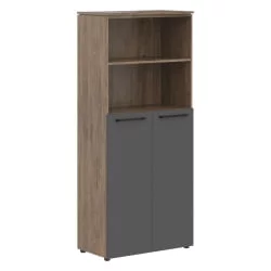 Шкаф с глухими средними дверьми MORRIS TREND MHC 85.6 Антрацит Кария Пальмира Шкаф с глухими средними дверьми MORRIS TREND MHC 85.6 Антрацит Кария Пальмира