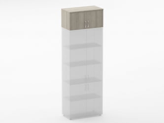 Антресоль Glassy 6.04.131 Дуб сантана светлый