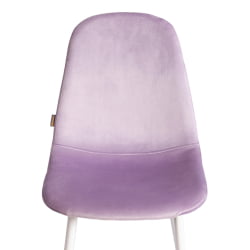 Стул для кухни BREEZE (mod. JSC-58) Велюр/металл , 44 х 53 х 86 см, Lavender (лавандовый) HLR26 / белый