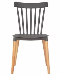 Стул обеденный ДОБРИН ТХЕО ножки светлый бук темно-серый ГР-04 / DOBRIN THEO GR-04
