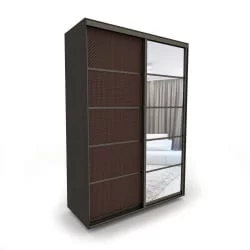 Шкаф-купе 2-х дверный Акцент-Квадро КВ 1200х600 Венге/Бронза Шкаф-купе 2-х дверный Акцент-Квадро КВ 1200х600 Венге/Бронза