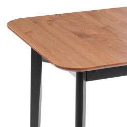 Обеденный стол Соната Люкс/ Sonata Lux table, 120х75х73 см массив сосны, антик/черный, 120х75х73 см
