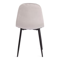 Стул для кухни BREEZE (mod. 4724) вельвет/металл, 44 х 53 х 87 см, Light grey (светло-серый) HLR14 / черный