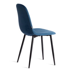 Стул BREEZE (mod. JSC-58) Велюр/металл , 44 х 53 х 86 см, Blue (синий) HLR63 / черный