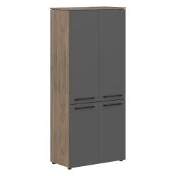 Шкаф с глухими средними и малыми дверьми MORRIS TREND MHC 85.3 Антрацит Кария Пальмира Шкаф с глухими средними и малыми дверьми MORRIS TREND MHC 85.3 Антрацит Кария Пальмира