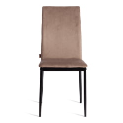 Металлический стул CAPRI (mod. BC565-DC) металл, флок, 43 х 53 х 92 см, Beige (бежевый) HLR8 / черный