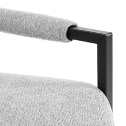 Диван Charli LUX/Чарли Люкс велюр/букле, VT shape silver