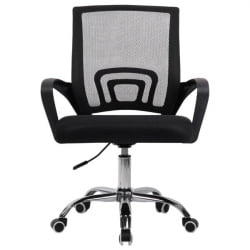 Кресло CROMEX (КРОМЕКС) Top CH-695 ХРОМ сетка/ткань TW черное