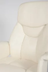 Кресло офисное Парламент H-2021-70-5 ivory leather Слоновая кость