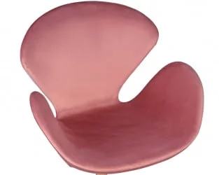 Кресло дизайнерское DOBRIN SWAN (розовый велюр BLUVEL52)