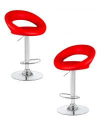 Стул барный ДОБРИН МИРА (красный) 2 шт / DOBRIN MIRA