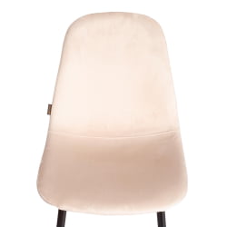 Стул для кухни BREEZE (mod. JSC-58) Велюр/металл , 44 х 53 х 86 см, creamy (кремовый) HLR 5 / черный