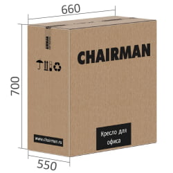 Комплект офисных кресел CHAIRMAN 851 экокожа Бежевый