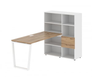 Рабочая станция ЕДИС ЕВРСТ 1115 Дуб Денвер светлый Белый Белый / EDIS EVRST