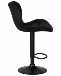 Стул барный DOBRIN BARNY BLACK (черный велюр (MJ9-101))
