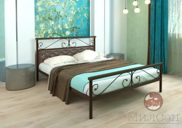 Кровать Эсмеральда plus мягкая 1200х1900 Коричневая