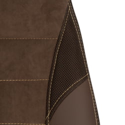 Кресло INTER (24) кож/зам/флок/ткань, коричневый, 36-36/6/TW-24