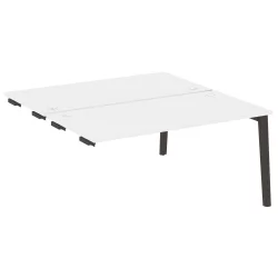 Стол-приставка двойной к опорным элементам ОНИКС ВООД ОВ.Д.СПР-4.8 Белый Бриллиант/Темный / ONIX WOOD OW.D.SPR-4.8