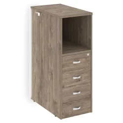 Тумба с подсветкой 4 ящика проходная, средняя ONIX O.R-TV-4.S Тиквуд Темный Тумба с подсветкой 4 ящика проходная, средняя ONIX O.R-TV-4.S Тиквуд Темный