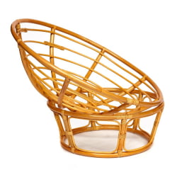 Кресло PAPASAN 23/01 W /с подушкой/ диаметр подушки 125 см, 115х101х104 см, Honey (мед), ткань Коричневый, 3М7-147