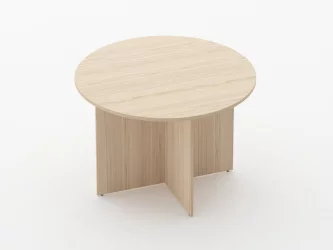 Стол для переговоров круглый Glassy 2.12 Орех