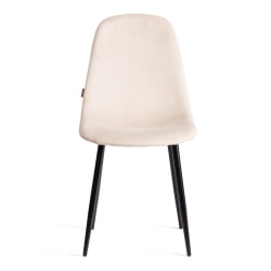 Стул для кухни BREEZE (mod. JSC-58) Велюр/металл , 44 х 53 х 86 см, beige (бежевый) HLR2 / черный