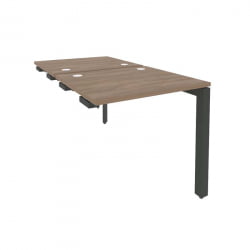 Стол-приставка двойной на П-образном м/к к опорным элем. ОНИКС О.МП-Д.СПР-0.7 Дуб Аризона/Антрацит / ONIX O.MP-D.SPR-0.7