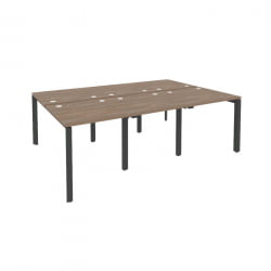 Рабочая станция на П-образном м/к ОНИКС О.МП-Д.РС-6.0.8 Дуб Аризона/Антрацит / ONIX O.MP-D.RS-6.0.8