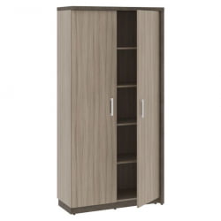Шкаф/Гардероб с глухими дверьми правый WOOD&STONE СФ-534874 Бетон Чикаго темный Дрифтвуд