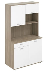 Офисная мини-кухня с ящиком Sigma SG.1002.OD.WH Дуб темный Белый Офисная мини-кухня с ящиком Sigma SG.1002.OD.WH Дуб темный Белый