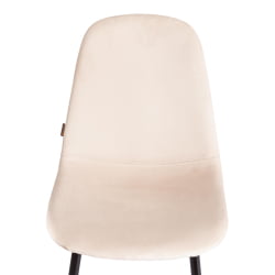 Стул для кухни BREEZE (mod. JSC-58) Велюр/металл , 44 х 53 х 86 см, beige (бежевый) HLR2 / черный